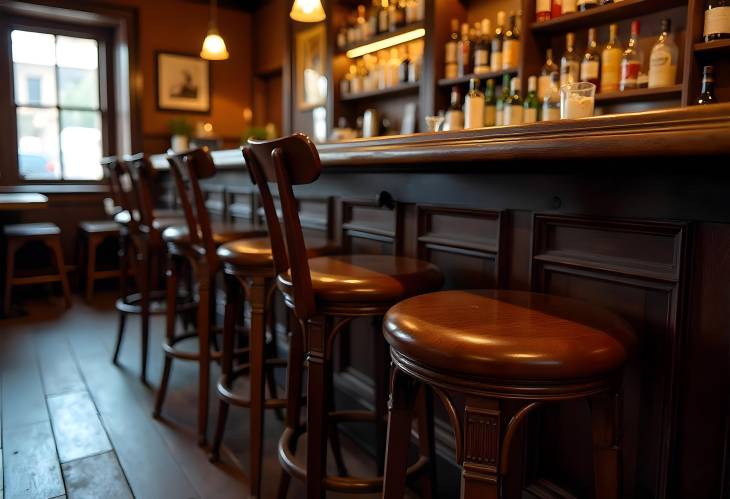 Elegant Gatherings Antique Bar Stools in Londons Pub Scene